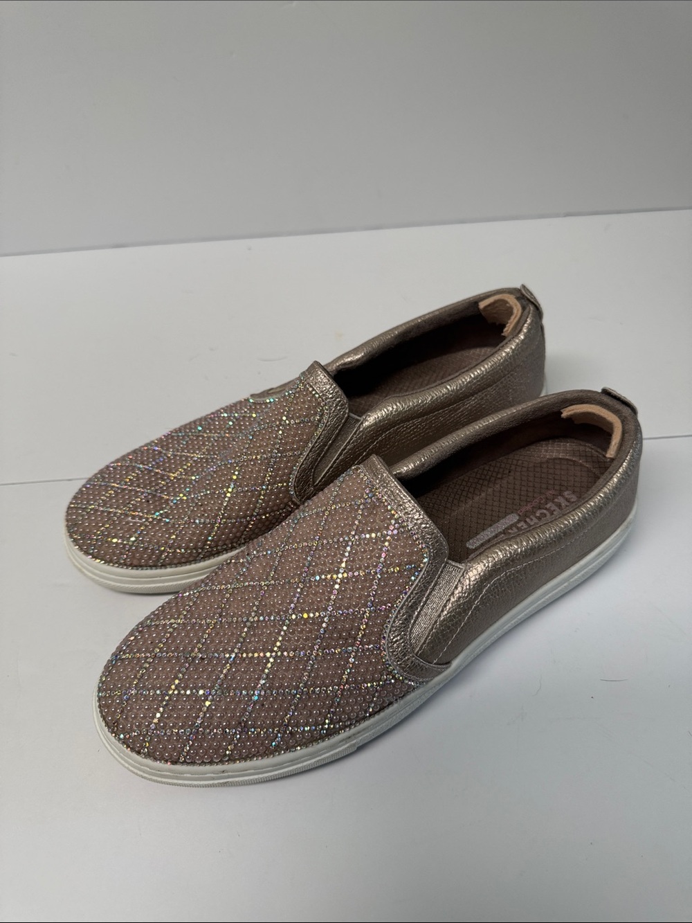 Skechers Street Goldie Diamond Darling Sneakers Size 8.5